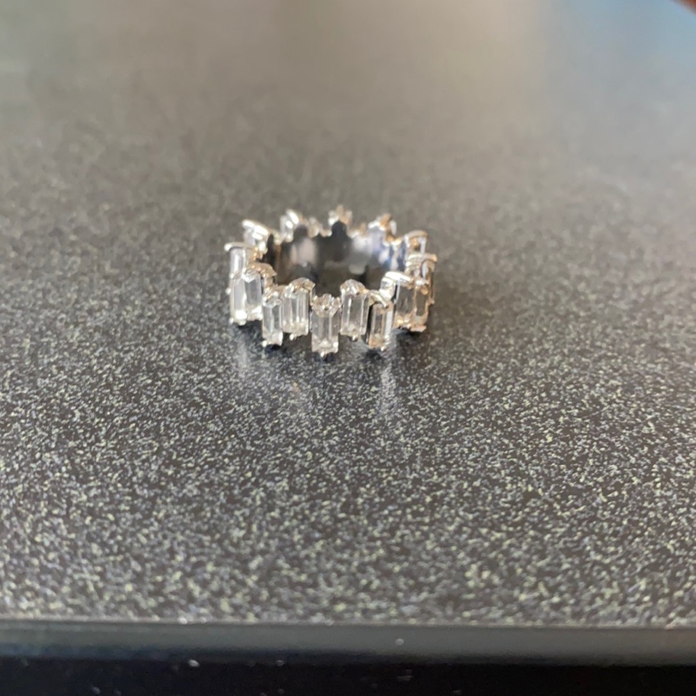 Silver eternity ring